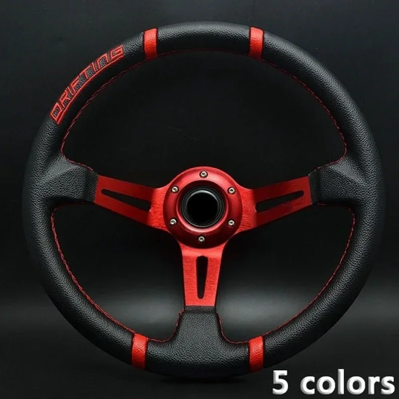 350 mm univerzálne autá Kožené volant volant PVC pretekár