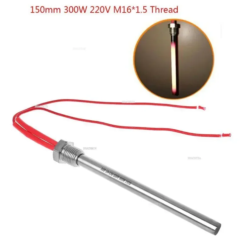 350W 220V Ignition Igniter Wood Pellety Secy Hot Rod Igniter 10x140/150/170 mm m16*1,5