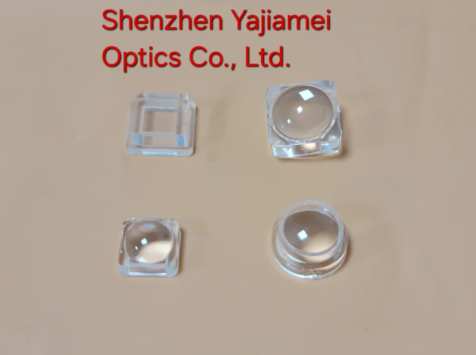 3535 5050 SMD objektív, 9,8 mm x 9,8 mm /10,35 mm /7,7 mm x 8,3 mm /10,2 mm konvexná šošovka