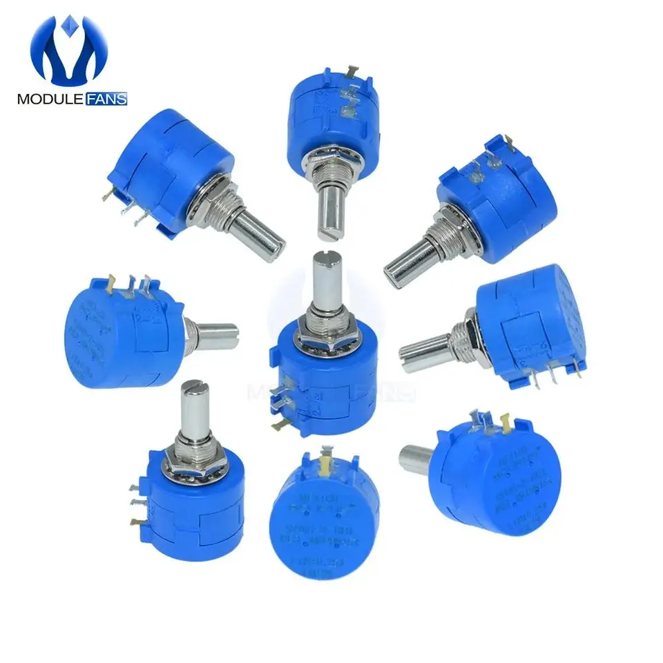 3590S-2-103L 3590S 500R 1K 2K 5K 10K 20K 50K 100K Ohm Precision Multiturn Potentiometer 10-Turns Nastaviteľný rezistor
