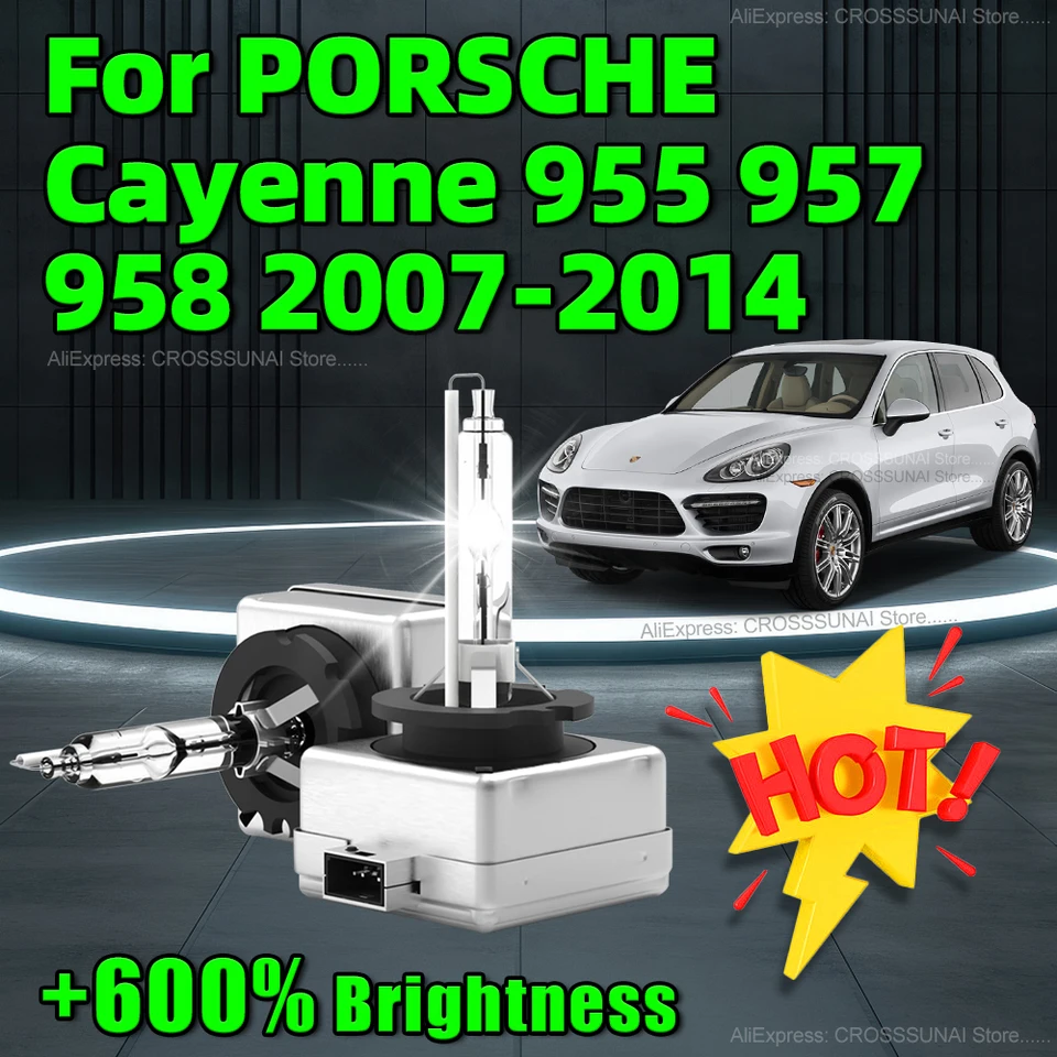 35W Xenon D1S HID Bulb 6000K Whitesuper Bright Svetlight pre Porsche Cayenne 955 957 958 2007 2008 2008 2009 2009 2010 2011 2012 2013 2014