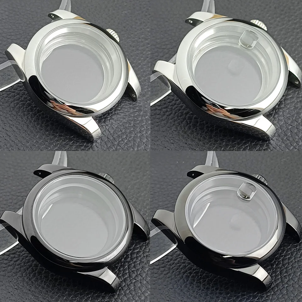 36 mm/39 mm strieborné/zlaté/čierne zafírové sklo z nehrdzavejúcej ocele Fit NH34 NH 35 NH36 NH70 Pohybové hodinky Príspevok