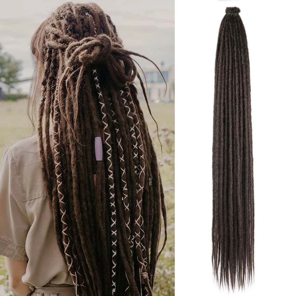 36-palcové syntetické dredy predlžovanie thinsoft reggae Hair Hip-Hop Dread Dread Grochet Braids pre Hippie Hair