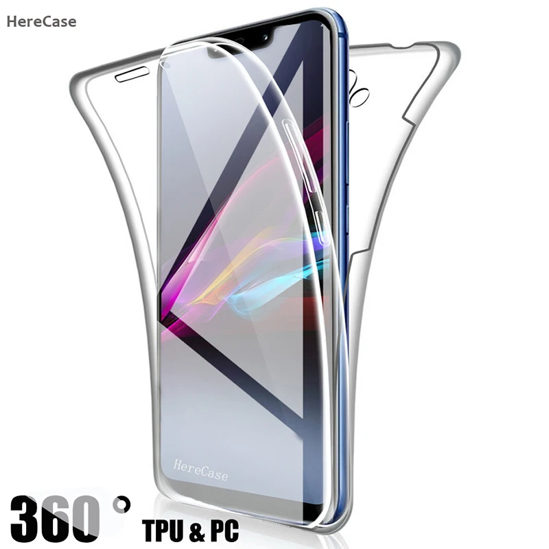 360 Celotelové dvojité odvrátenie nárazu pre Xiaomi A3 CC9E CC9 PRO POZNÁMKA 10 LITE CIVI 2 POCO X3 X4 X5 X6 Pro Transparentný telefónny kryt