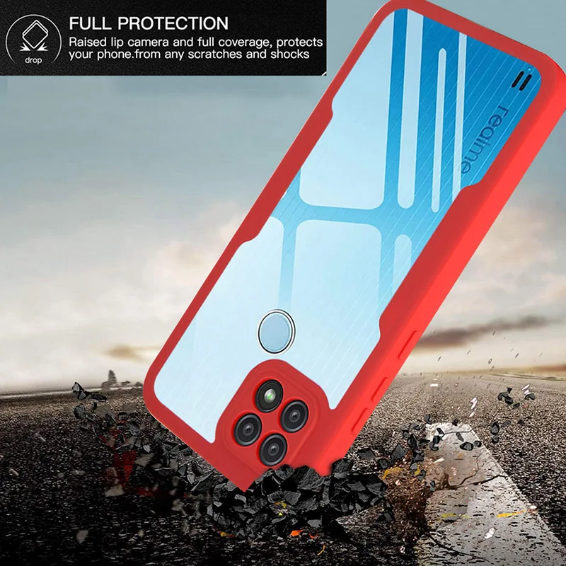 360 Celotelové telefónne puzdro pre Oppo Reno 4Z 5Z 5 Lite 7 5G Reno 12 Pro Global Built Screen Screen Screent Protector Tvrdý šok odolný kryt