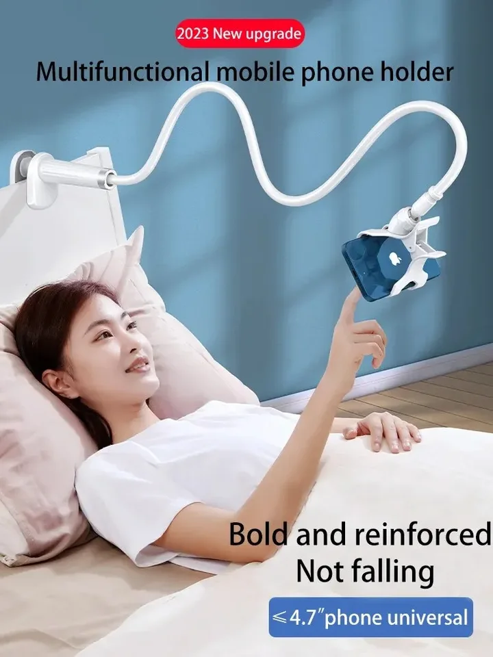 360 Clip Mobile Phone Držiak stojan prenosný flexibilný lenivý držiak na plochu stola stola pre iPhone Samsung Xiaomi 70 cm