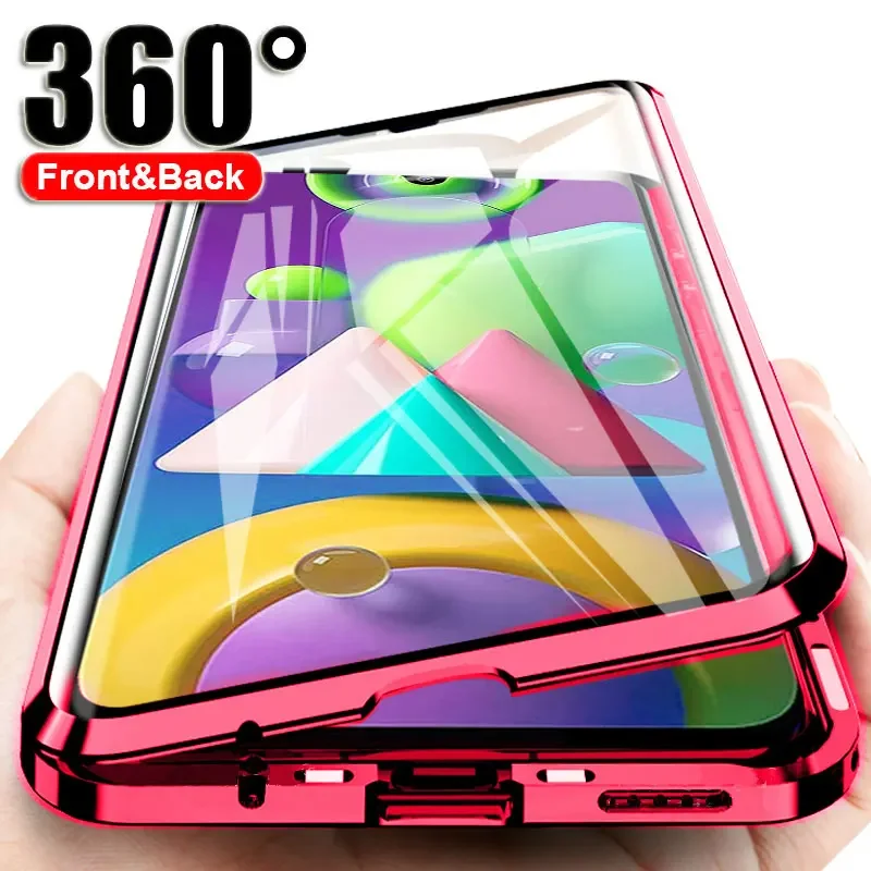 360 kovový kryt Redmi Poznámka 9 Magnetické puzdro Flip pre Xiaomi redmi note9 prípady nárazu odolné voči temperované sklo červené mi poznámka 9 fonda škrupina