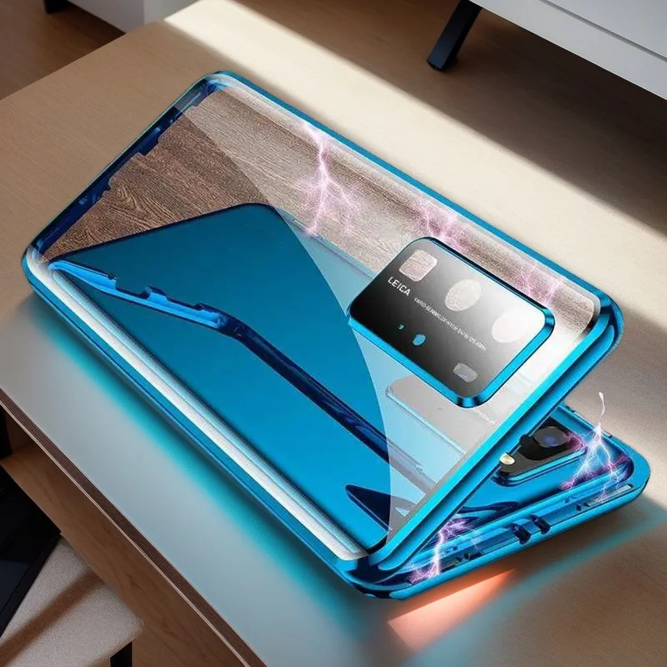 360 kovový magnetický adsorpčný sklenený puzdro na česť 50 200 300 70 Pro Plus 90 Lite 200