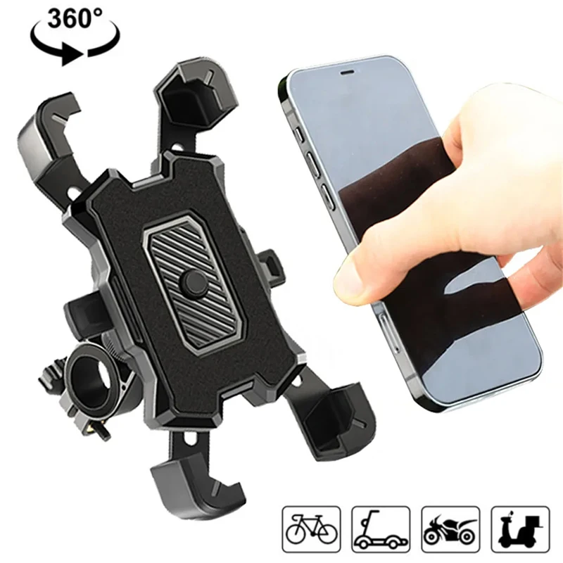 360 Rotatovateľný držiak na bicykel Phone Držiak na motocykle Držiak na riadidlá rukavicu na ruky