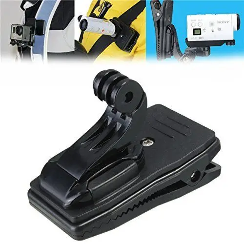 360 -stupňový klobúk slnečného slnečného priemyslu Rýchle uvoľnenie QR Clip Clamp Mount F GoPro 3, 4