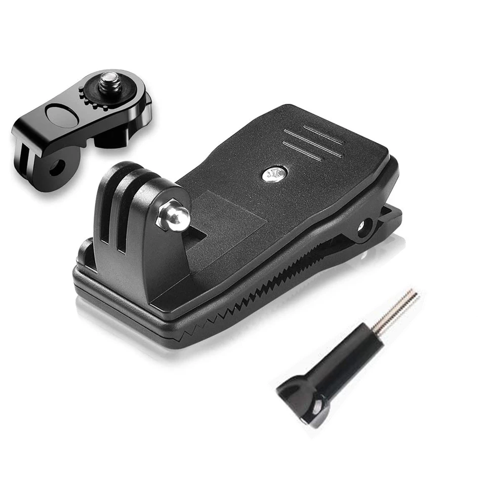 360 -stupňový rotačný klobúk Batový klip CLIP CLAP Mount for GoPro Hero 8 Session/7/6/HERO 5/4/3