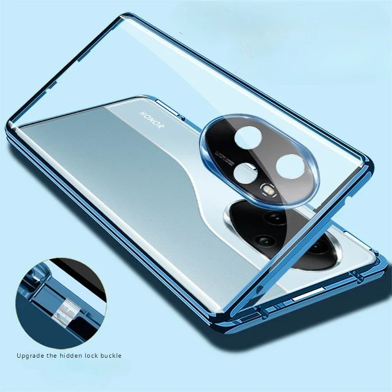 360 ° Magnetický puzdro na česť 200 100 Pro X9A X50 x40 90 80 70 60 50 Pro Miniestorový kryt Temperované sklo Coque Coque