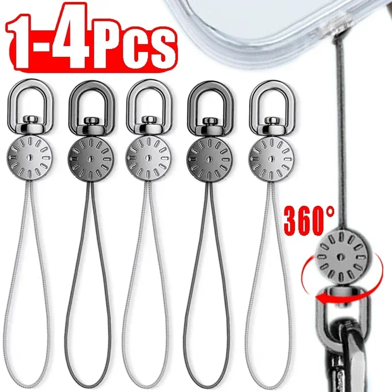 360 ° otočné ručné zápästie Ručné povrazové šnúrku String Skrátená priľnavosť lanyard mobilný telefón pre USB Flash Drive Keychain ID odznak zavesenie lana