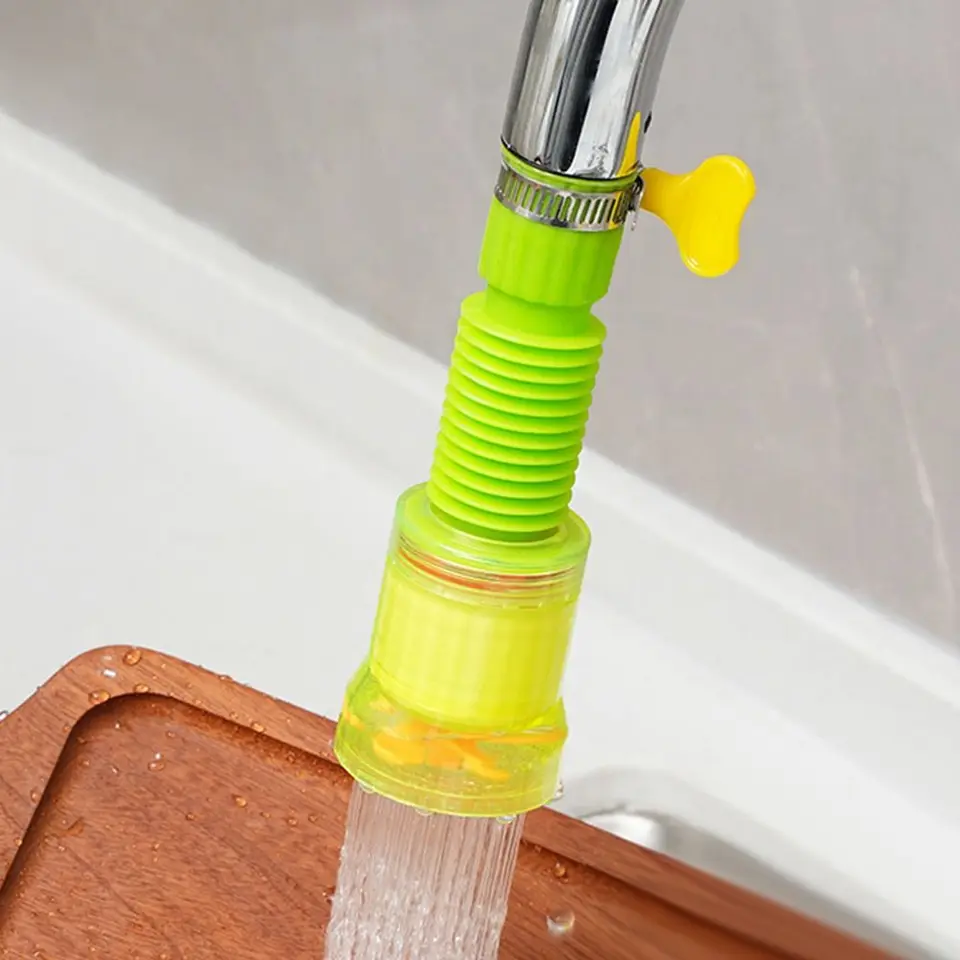 360 ° Rotate Kuchynský kohútik flexibilná ľahko inštalácia vodného filtra Splash Proof voda šetrenie kúpeľňa kohútik