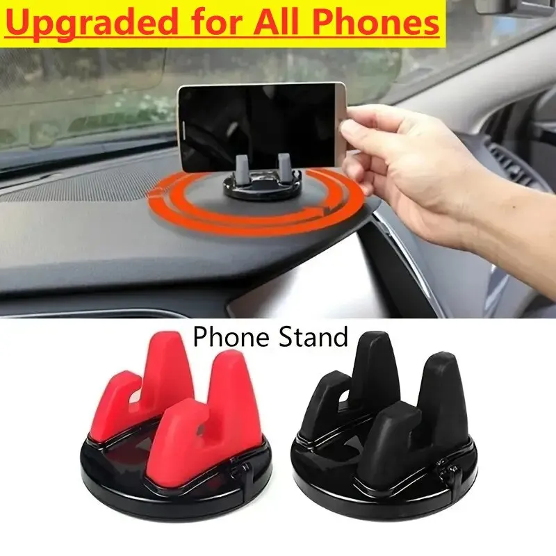360 ° Rotatovateľný držiak mobilných telefónov Držiteľ automobilov Automobilové držiaky Non-Slip GPS Navigation Car Mount Stand Support v aute Universal pre všetky telefóny