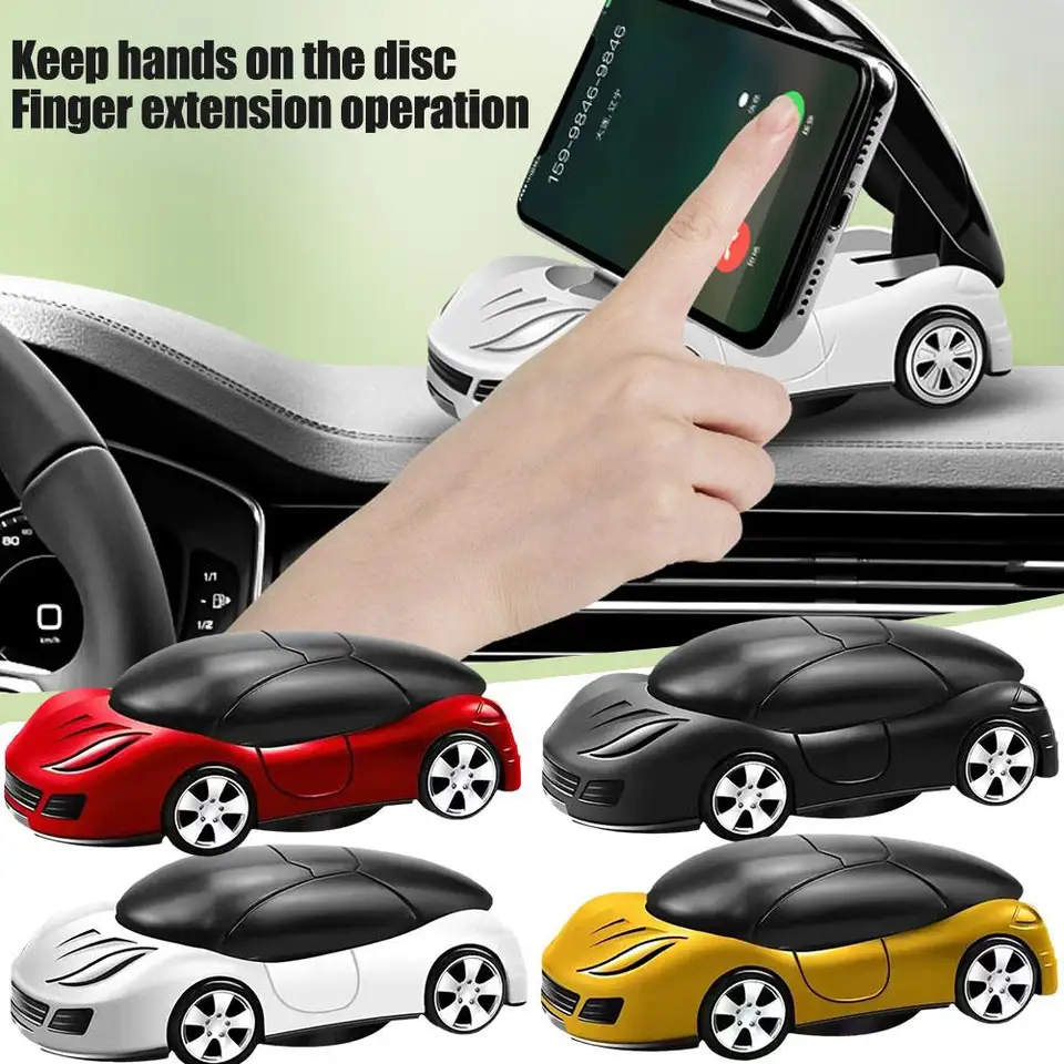 360 ° Rotačný vozidlo Model Phone Držiak telefón Funny automobilový letecký ozdoba Držiak automobilu Self-pasívny interiér silný výstup navigati e7o2