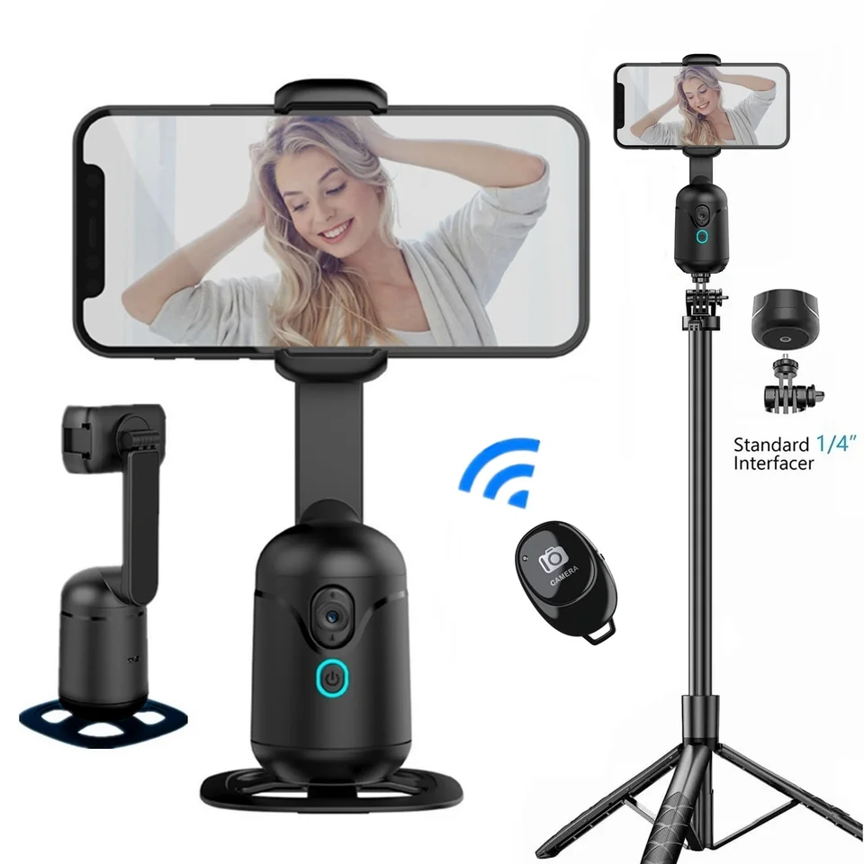 360 ° rotácia gimbal stabilizátor selfie selck auto automatické sledovanie statív s držiakom smartfónov gesta pre streľbu vlogu