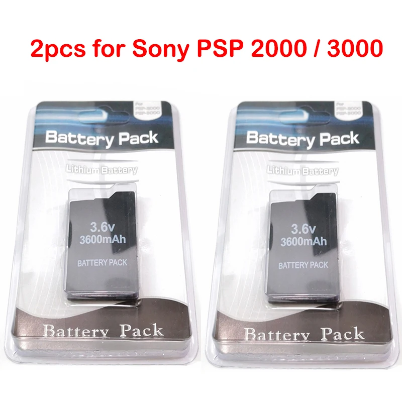 3600MAH 3,6 V Nabíjateľné lítium -iónové batérie pre Sony PSP2000 PSP3000 PSP 2000 3000 Výmenné batérie konzoly Gamepad