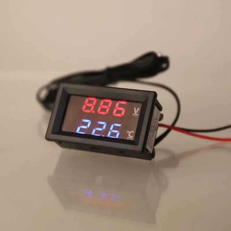 367D Voltmeter a zobrazovací panel s teplomerom 12 V 24 V ODDELENIE MONERA MONERA MONERATRATIONATRATIONATRATIONATRATIONATRATION PRE AUTOM