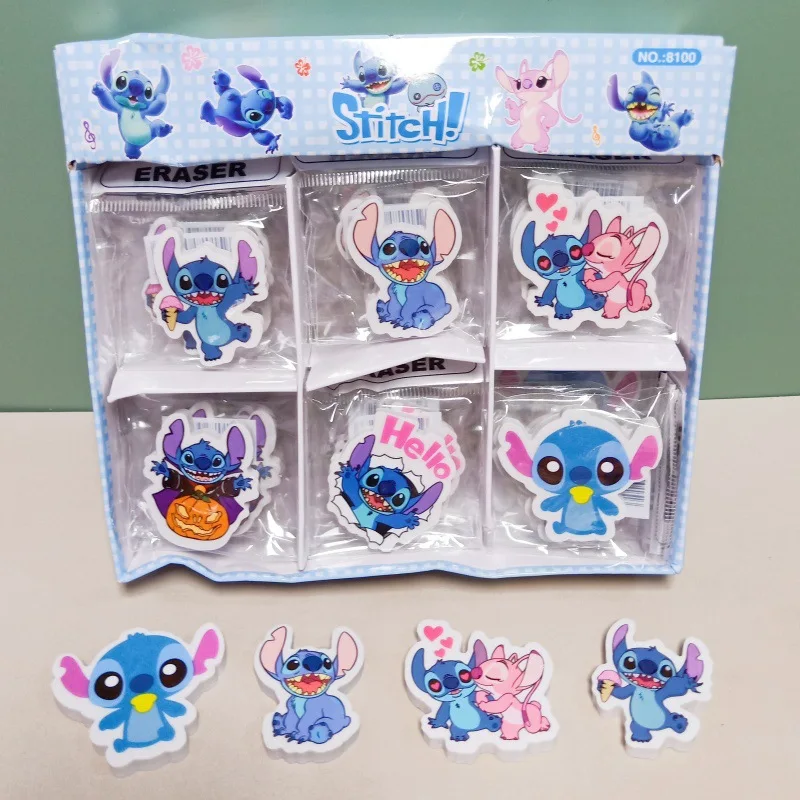 36ks Anime Disney Lilo a steh ceruzka Gumy Roztomilý karikatúra Študent Student Eraser