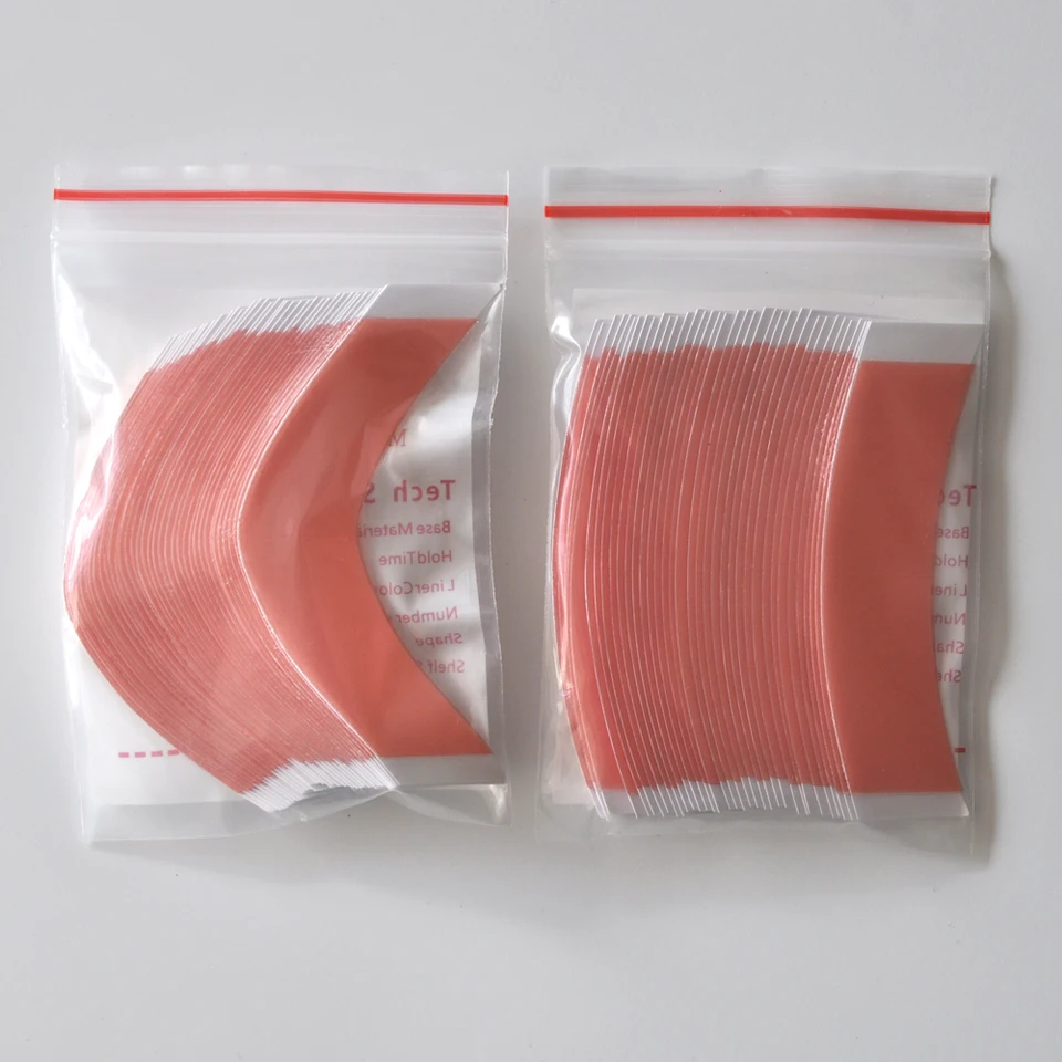 36ks/šarža duo-tac Silná tenký červený vlasový systém pásky dvojitá bočná páska pre lace parochňu/Toupee Easy Cleanup pásky