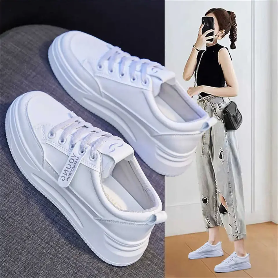 37-38 Šedé chladné tenisky pre ženy Vulcanize Trainer topánky telocvičňa Tennis Woman Sport Styling Sport Cvičenie 2025OUTDOOR