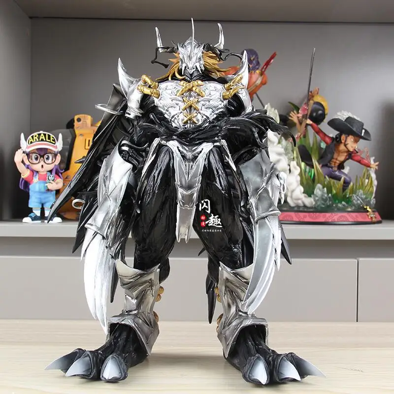 37 cm digimon figúrka Greymon s ľahkou čiernou vojnou Greymon figual figurín Model Model Zbierka dekorácie k narodeninám darček k narodeninám