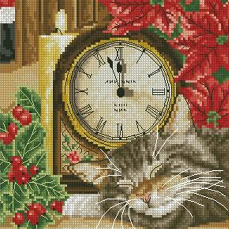 3795 Cross Stitch Sit Cross-Stitch Vianočné výrobky Propagácia Homfun Stich DIY Craft výšivky tkanina sada hobby pre dospelých