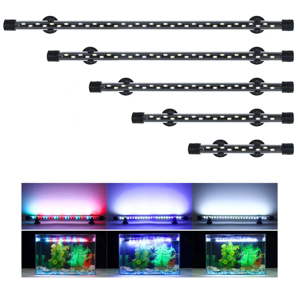 38-48 cm Akvárium ľahké ryby Tank ponorné svetlo Light vodotesné pod vodou LED svetlá Akvárium osvetlenie