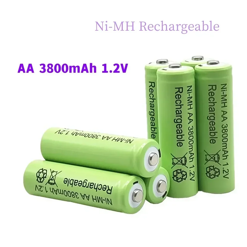 3800 mAh AA 1.2V batéria Ni-MH Nabíjateľná batéria pre nabíjateľné batérie diaľkového ovládania hračiek AA 1,2 V 3800 mAh batéria