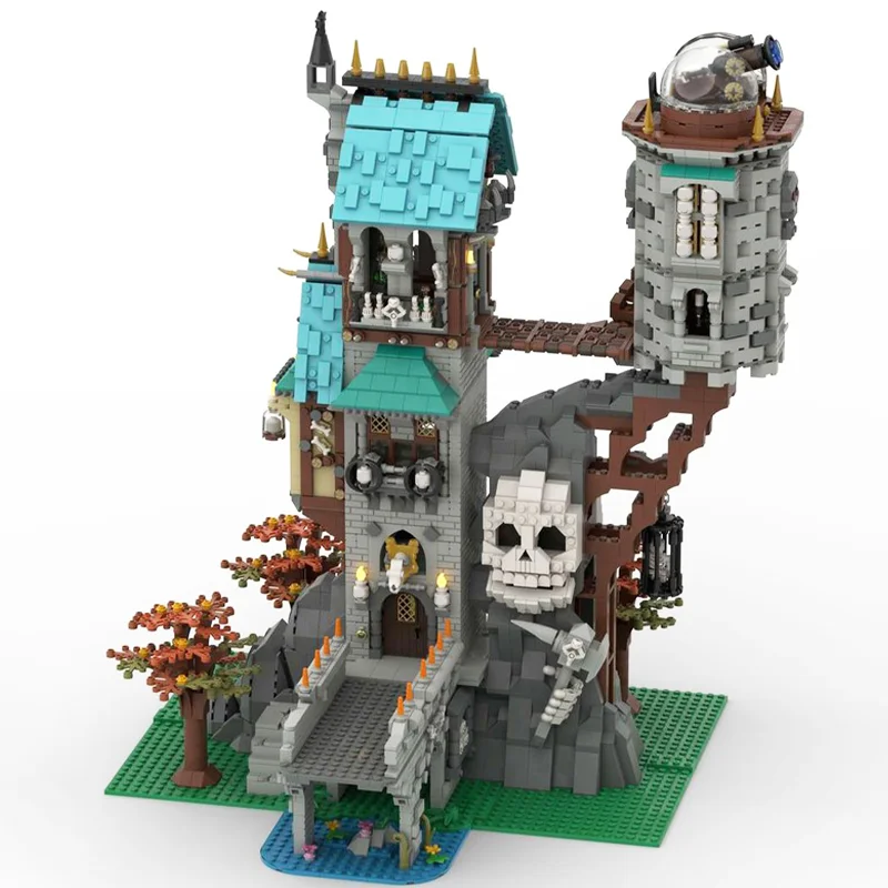 3872ks MOC Medieval Stredoveké strážny hrad Modulárne modelové budovy DIY Sety Zhromaždenie tehly Hračky pre deti Darčeky
