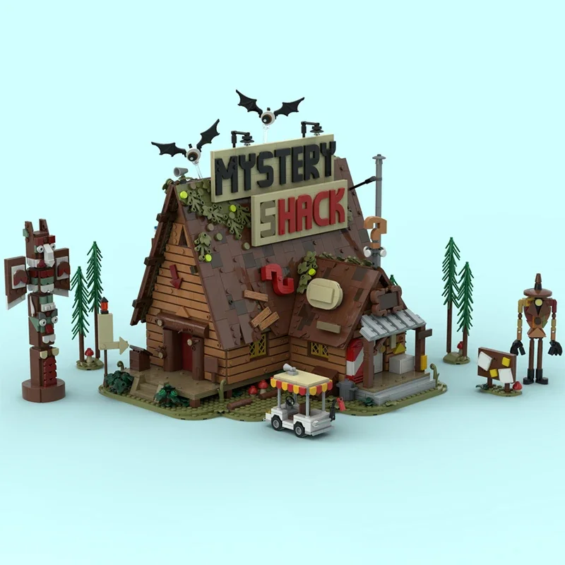 3874pcs MOC The Mystery Shack Architecture Building Blocks Model Zhromaždenie hračiek Festival Darček