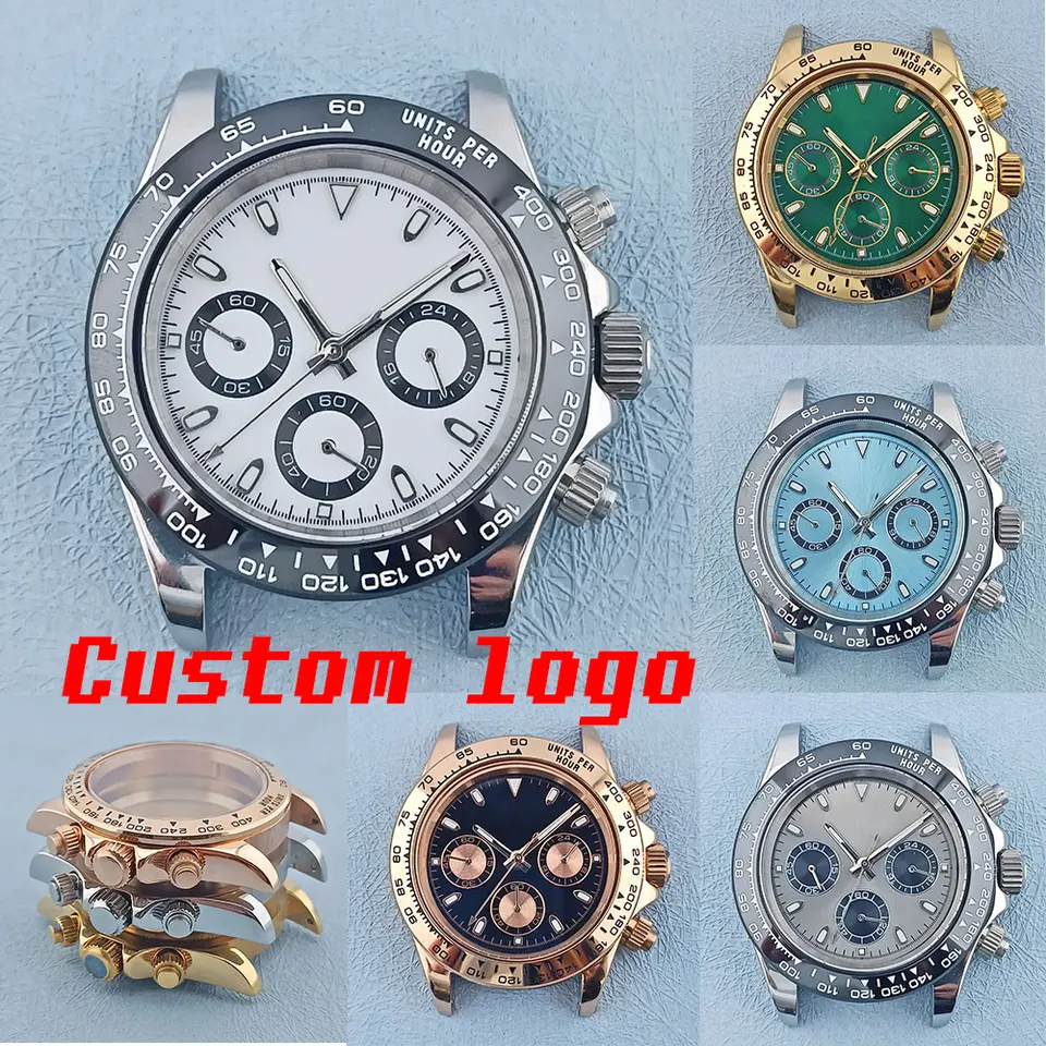 39,5 mm vk63 Pobudák Puzdro vhodný pre 316L Solidless Ocel Sapphire Glass 10BAR Vodotesný super svetelný číselník VK6