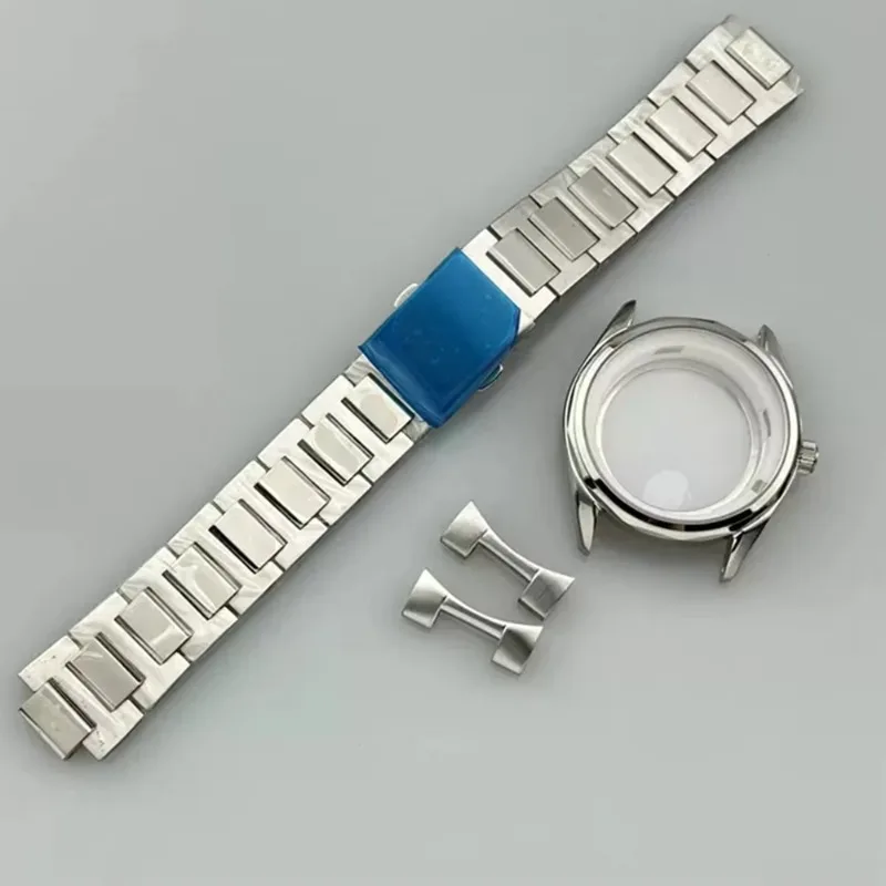 39 mm 316l z nehrdzavejúcej ocele Pase 22mm Watchband Sapphire Glass Case pre NH35 NH36 4R35A 4R36A MOHIL HOSPE