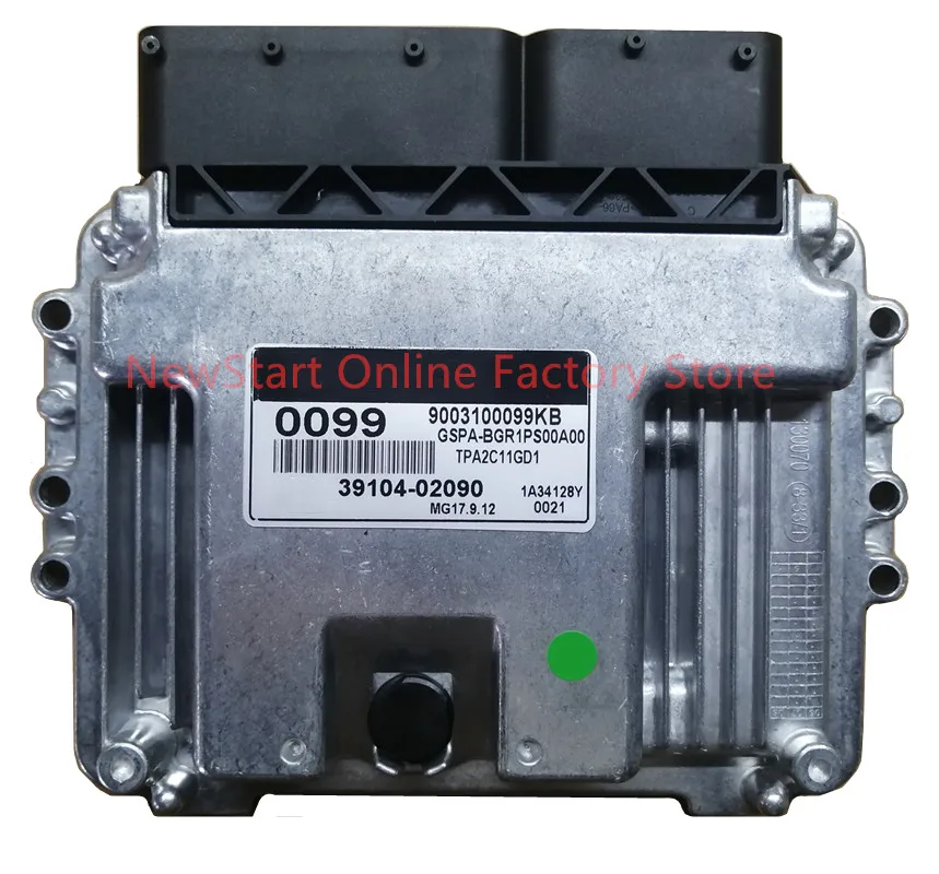 39104-02090 Nový ECU Originálny počítačový doska na motorové vozidlá Elektronická riadiaca jednotka MG17.9.12 0099