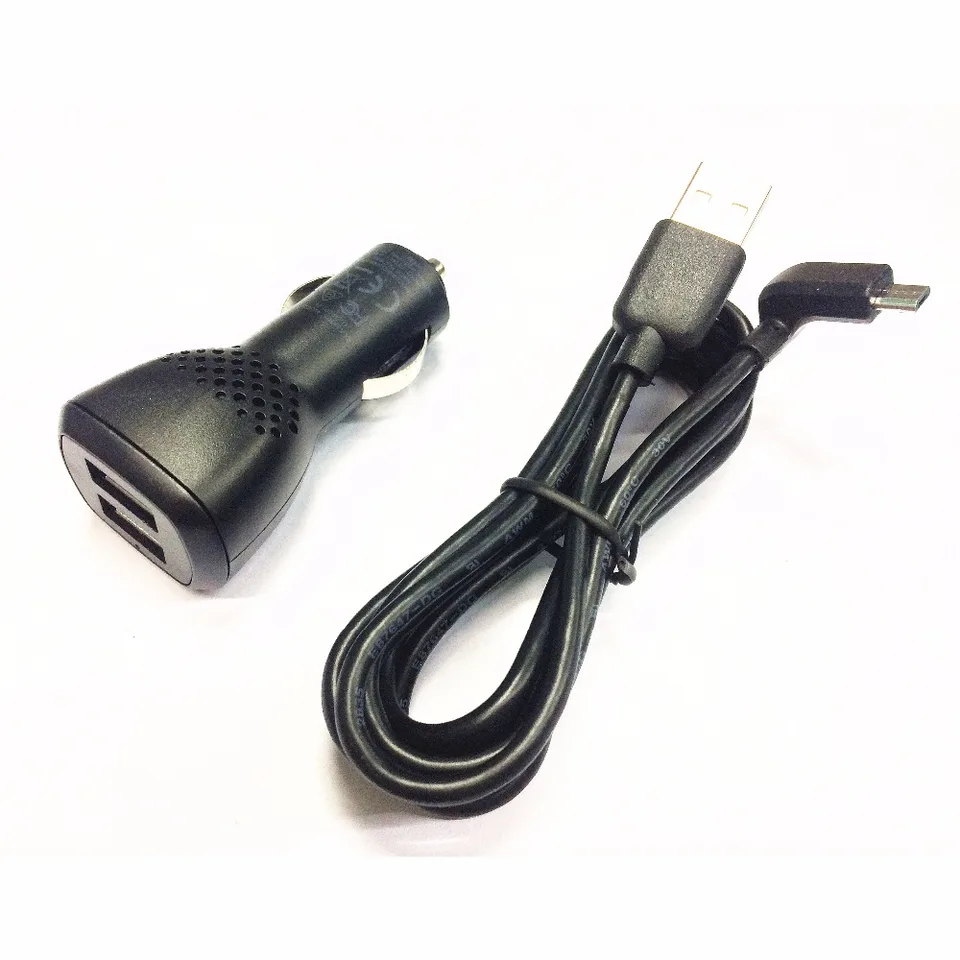 3A Dual USB Car nabíjačka a kábel micro USB pre TomTom Go 40 50 51 60 61 500 600 5000 5100 6000 6100 Via 1405 1435 1505 1605 GPS
