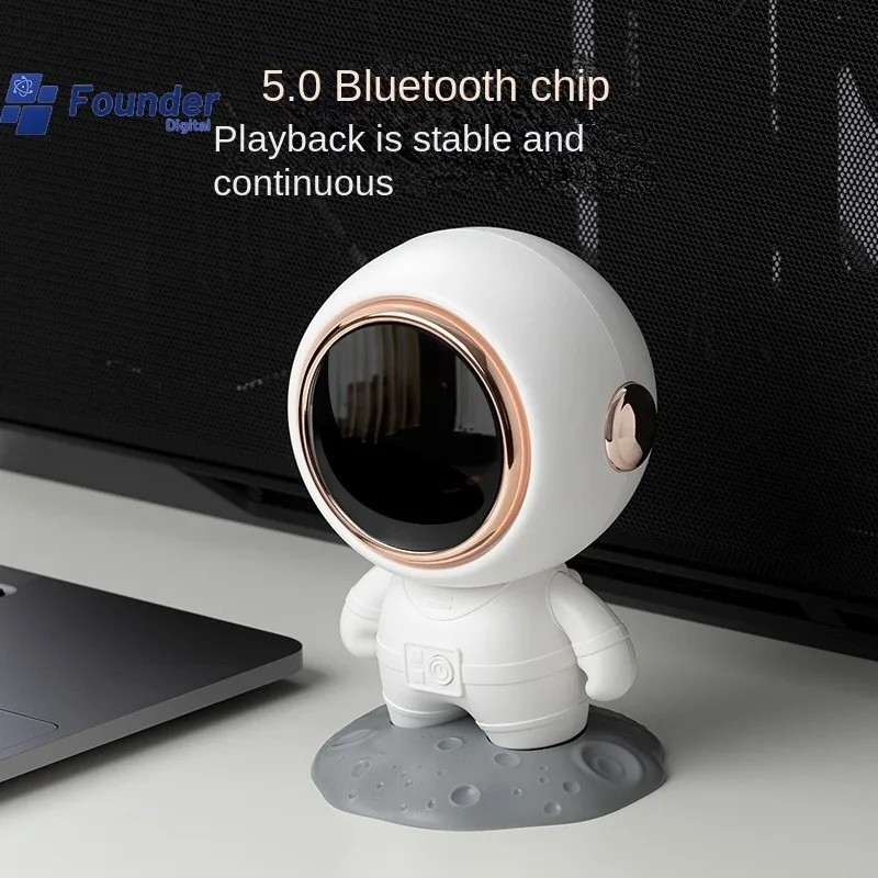 3C Zakladateľ bezdrôtového Bluetooth Connected Reproduktor pre mužské a ženské chladné astronaut stolné subwoofer darček 2024 Nový dropshipping