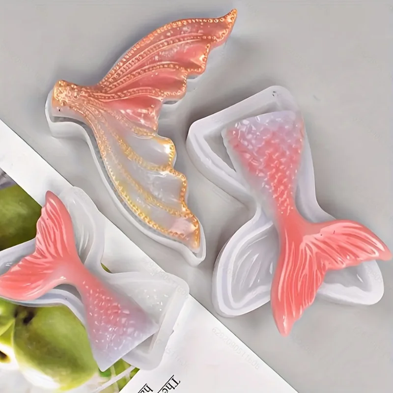 3Charming Mermaid Tail Silikone Silikone Fold