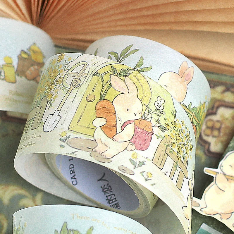 3cm*3m kawaii karikatúra Washi pásky nálepky kreativita štítkov Stick Junk Journal Scrapbooking Masking Masking Tape