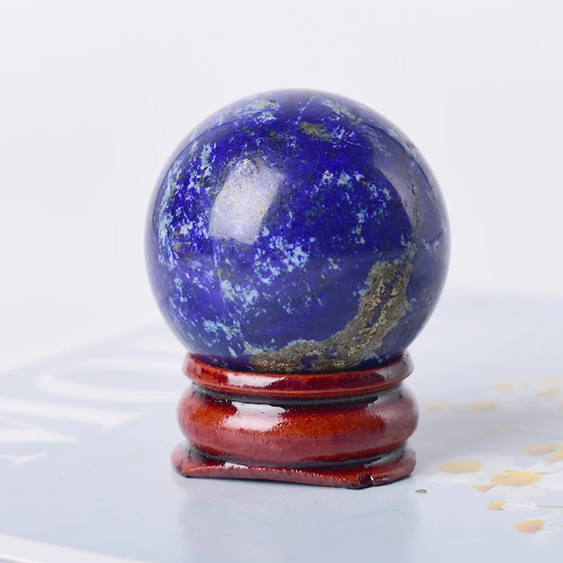 3cm Prírodný lapis lazuli lopta reki liečivý kameň Domov dekorácia Energetický drahokam loptičku minerálne meditačné ozdoby darček