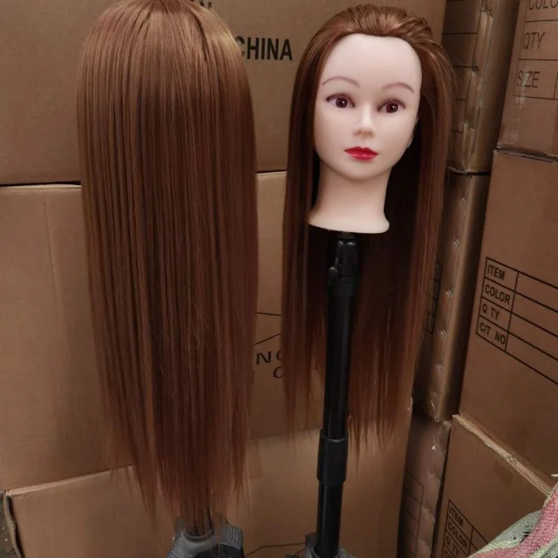 3Color make -up kaderníctvo Training Mannequin Head Salon Hairstyles ručne tkaný hlavový model figurína bábika Manikin hlava