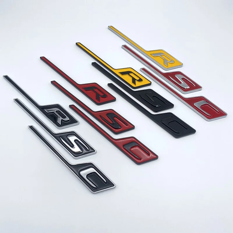 3D ABS Chrome Black Yellow Red Autom zadný kmeň logo Logo GT RSC pre Mercedes AMG GTR GTC GTS C190 Nálepky automobilov