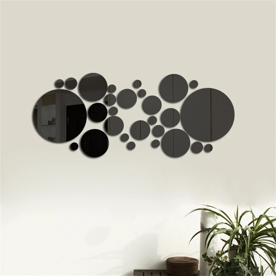 3D akrylové zrkadlo Strepka na stenu okrúhle zrkadlo Nálepky Self-pasívna stena nálepka Nálepky pre domácich majstrov Nálepka Nálepka Nálepka na domácu dekoráciu