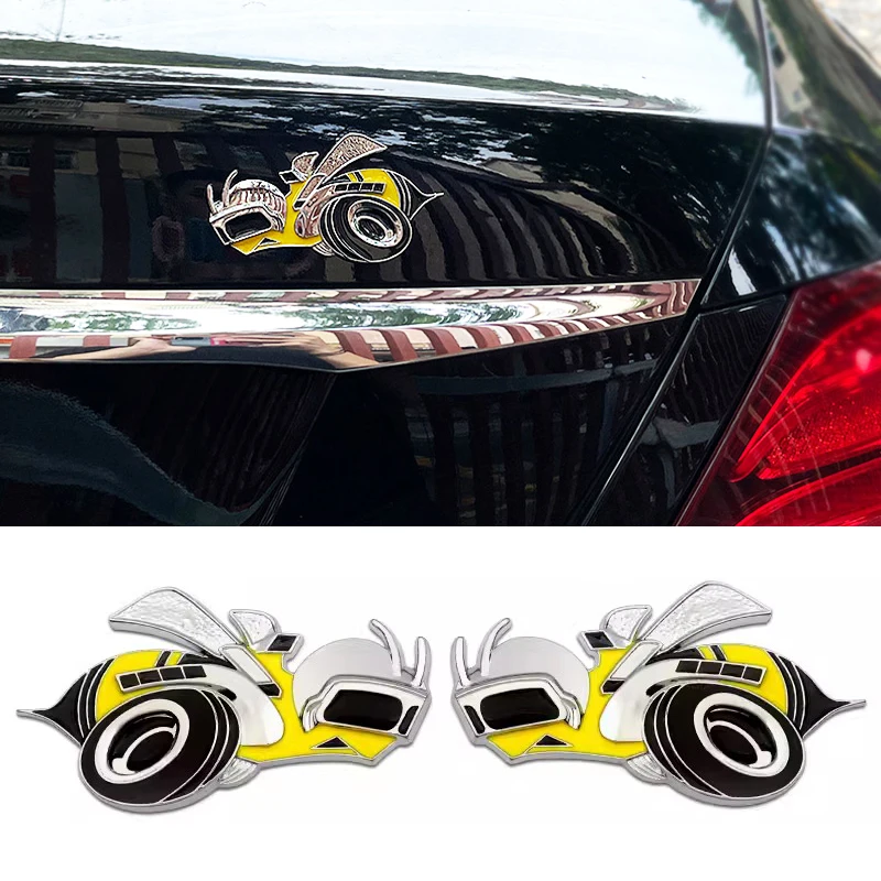 3D autá Styling Bumblebee Super Bee Car Grille Fender Trunk Bonnet Badge Stickers Decal Emmblem
