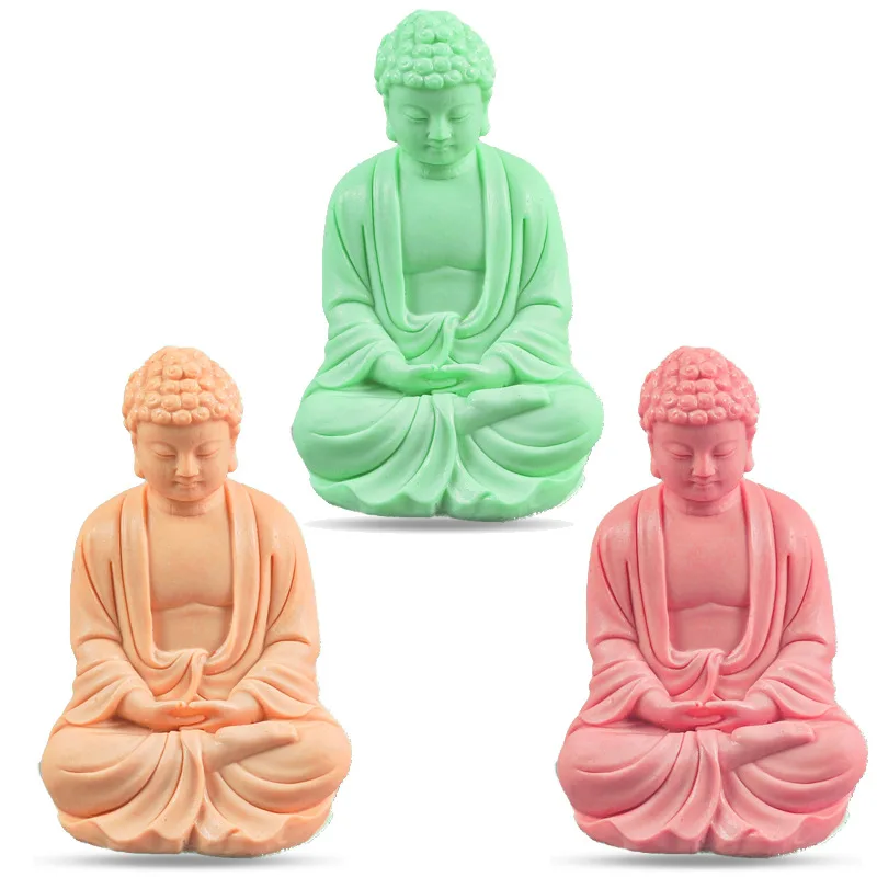 3d Buddha aromaterapeutická sviečka Svetina Silikónová pleseň DIY Tathagata Buddha Aromaterapia Secyrapsum Domáca dekorácia plesní