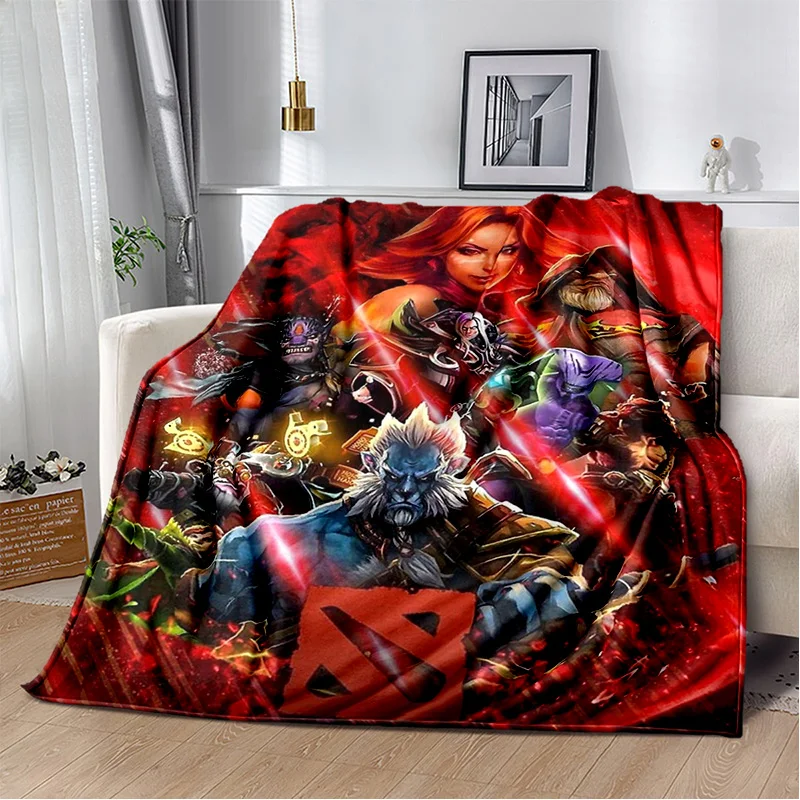 3D Classics Game Dota2 Gamer Prikrývka, mäkká prikrývka pre domácu spálňu posteľ pohovka piknik cestovná kancelária Odpočívajte prikrývku Deti