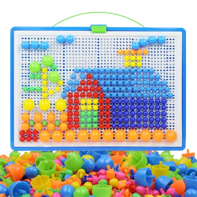 3D farebné huby nechty dekompresné detské hračky vzdelávacie puzzle kreatívne myslenie hračky na úľavu od tréningu pre deti