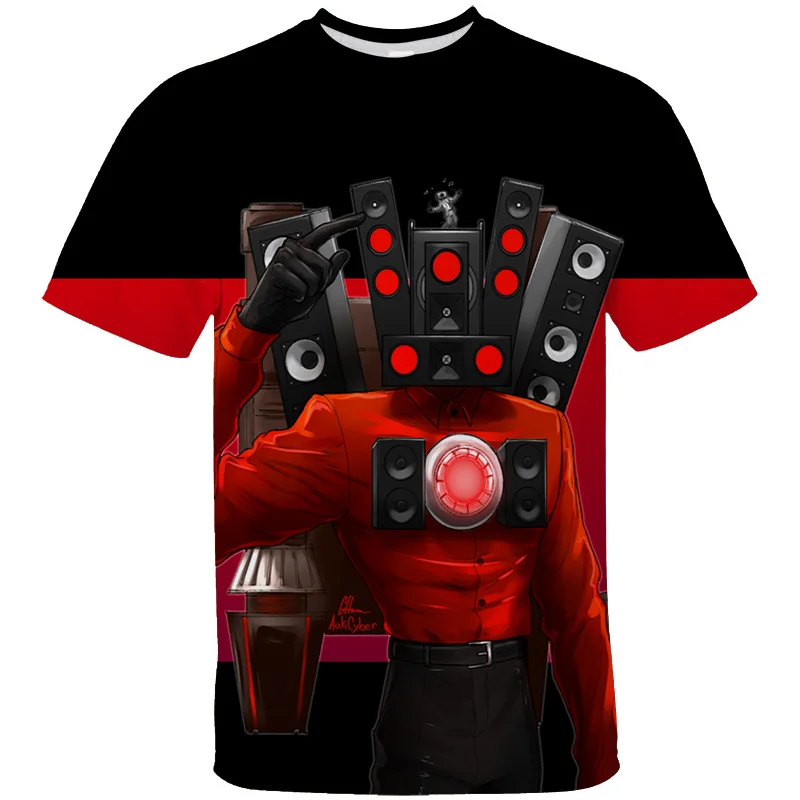 3D Funny Skibidi WC Tlač T TRISKO KOTOKONÁ KOMERANA Grafické tričká pre mužov Kid módne streetwear s krátkym rukávom odevy tričko