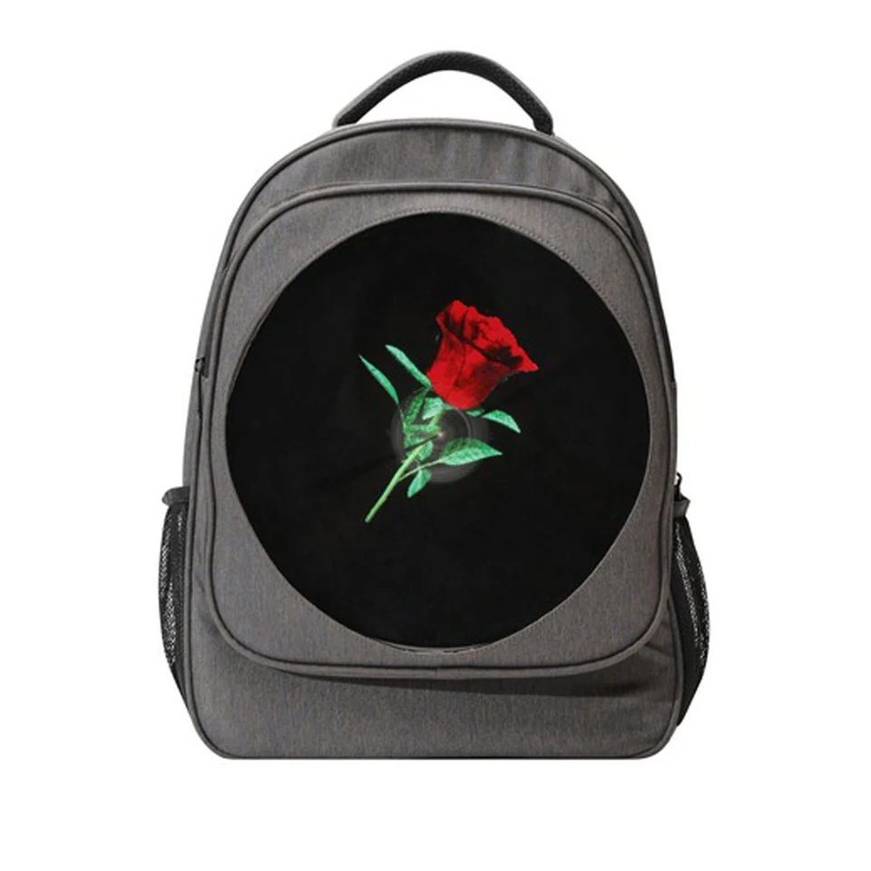 3D hologram projektor ventilátor Reklama batohu LED displej s obrazovkou s ramenom Holografický lampa Player Outdoor Moveble