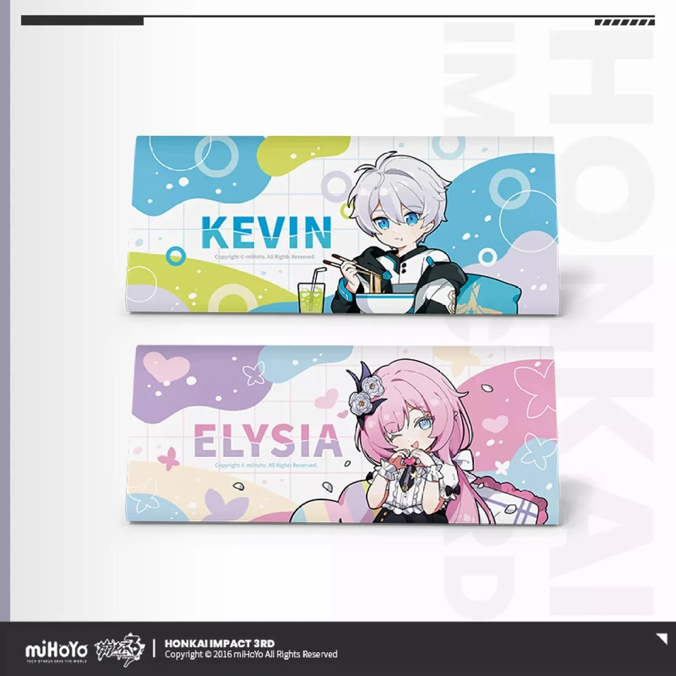 3D hra Honkai Impact 3 téma Cosplay okuliare puzdro Kevin Elysia Cartoon Pu Box 100% Polyester utierte anime kancelárske potreby vianočné darčeky